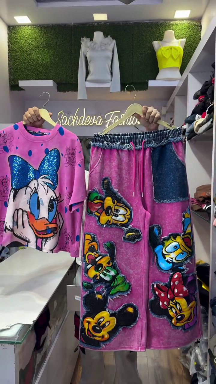 Cute Cartoon Co-ord Set – Fun & Trendy Vibes - Image 3