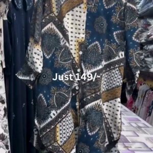 Boho Printed Oversized Casual Shirt