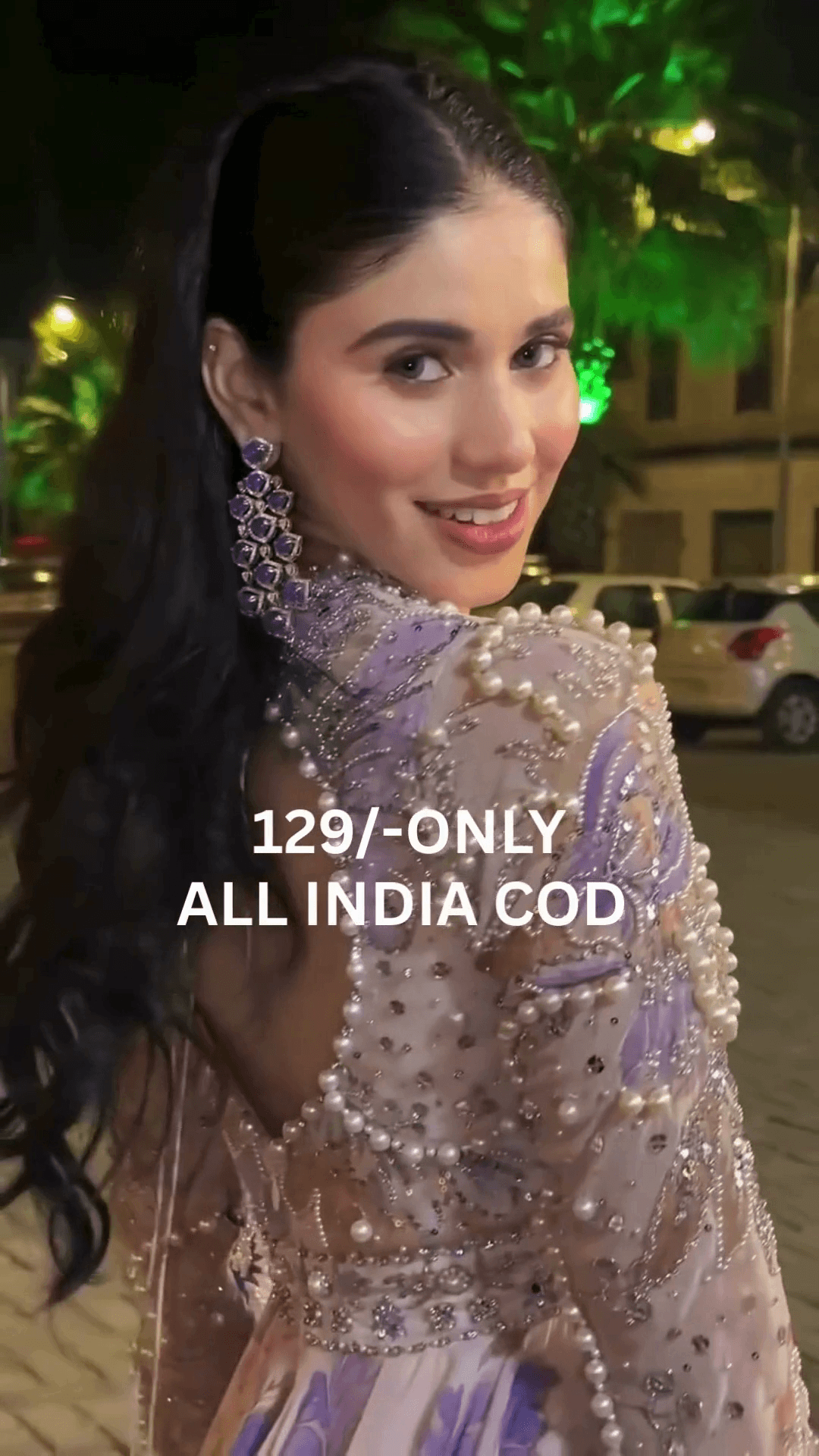 Luxury Pearl Embellished Party Gown - Image 3